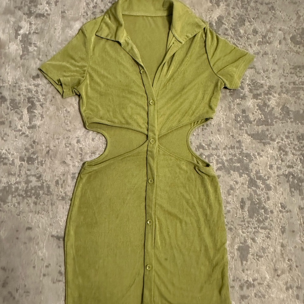 Cut out waist body con dress